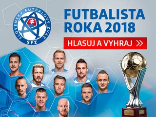 Dajte hlas svojmu favoritovi každý deň v ankete Futbalista roka 2018 a vyhrajte skvelé ceny