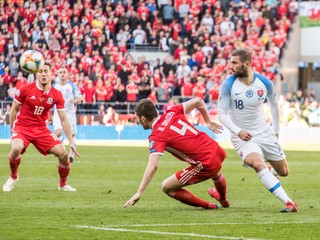 Pavol Šafranko nastúpil v marci za Slovensku proti Walesu.