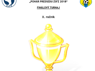 Propozície Halového turnaja o Pohár predsedu ZsFZ - veková kategória žiaci U14
