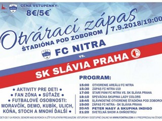 Pozvánka na slávnostné otvorenie štadióna FC Nitra