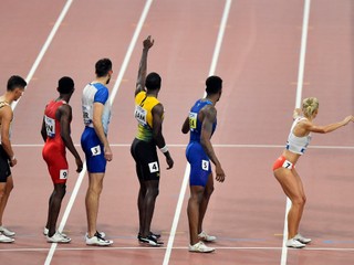 Justyna Šwietyová-Erseticová so svojimi konkurentmi.