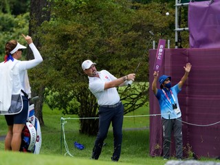 Slovenský reprezentant v golfe Rory Sabbatini na OH v Tokiu.