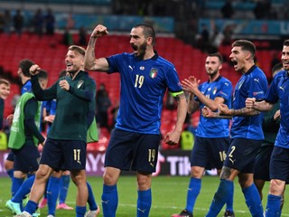 Futbalisti Talianska sa tešia z výhry na ME vo futbale (EURO 2020 / 2021).