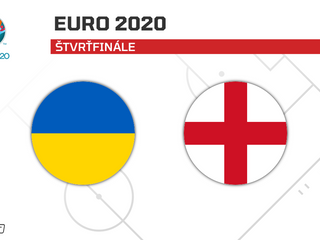 Ukrajina vs. Anglicko: ONLINE prenos zo zápasu na ME vo futbale - EURO 2020 / 2021 dnes.