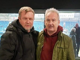Vladimír Goffa a jeho bývalý trénerský kolega Pavel Vrba.