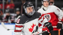 Kanadský hokejista Connor Bedard. 
