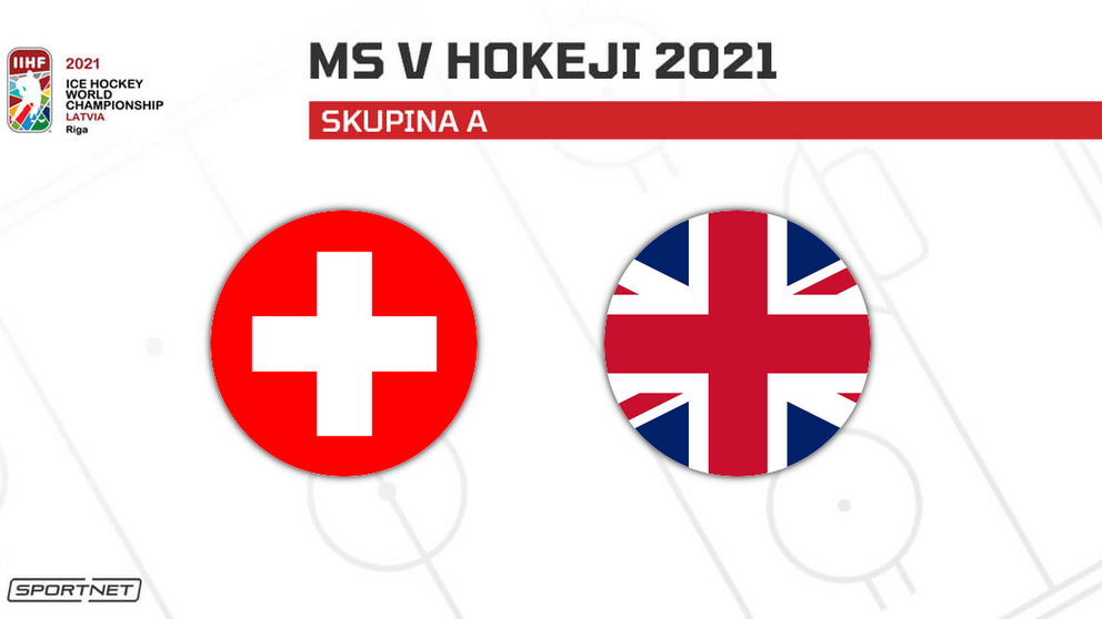Švajčiarsko vs. Veľká Británia: ONLINE prenos zo zápasu na MS v hokeji 2021 dnes.