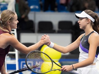 Anna Karolína Schmiedlová a Renáta Jamrichová na ITF turnaji J&T Banka Slovak Open 2022.