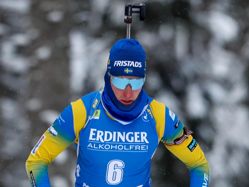 Švédsky biatlonista Martin Ponsiluoma.