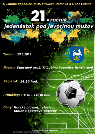21. ročník jedenástok pod Javorinou - 30.06.2019