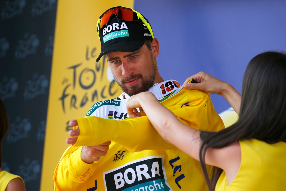 Peter Sagan a žltý dres na Tour de France.