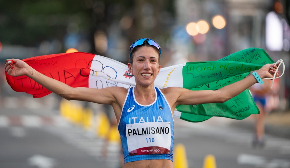 Talianska atlétka Antonella Palmisanová. 