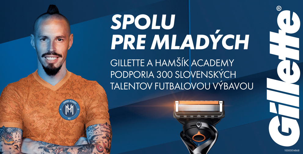 V súťaži so značkou Gillette môžete vyhrať tréning v Hamšík Academy alebo podpísaný dres.