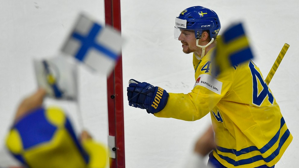 Joakim Nordström sa teší z gólu do siete Fínska.