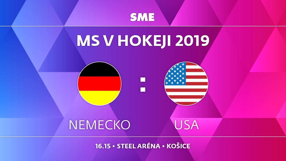Nemecko - USA, zápas MS v hokeji 2019, skupina A. Sledujte online prenos na SME.sk.
