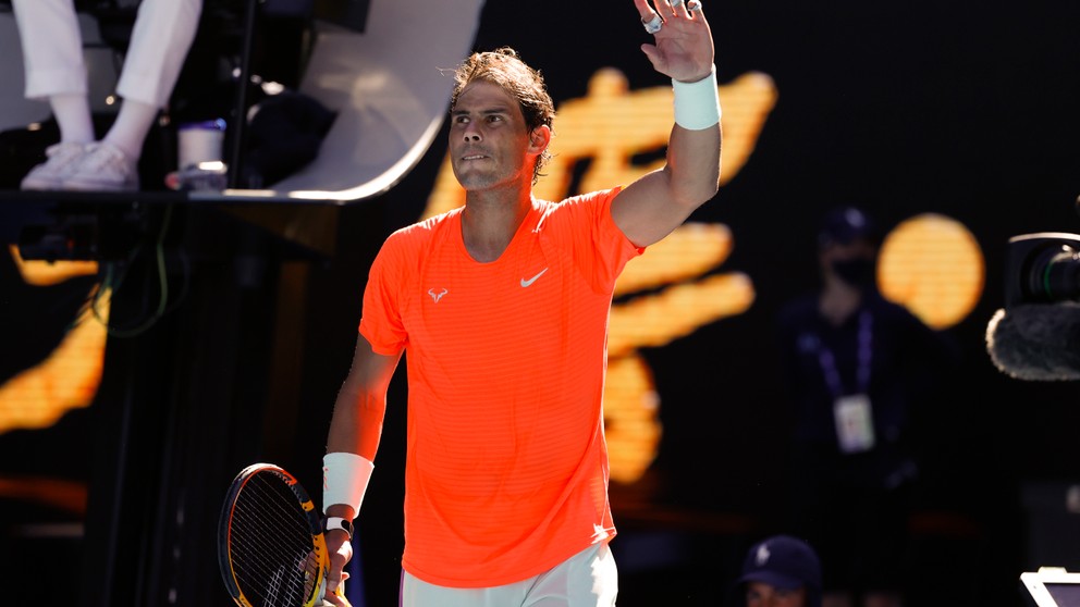Rafael Nadal na Australian Open 2021.