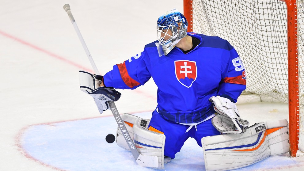 Andrej Košarišťan v drese slovenskej hokejovej reprezentácie.
