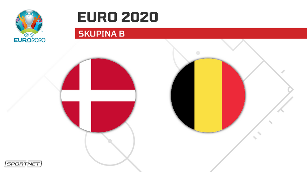 Dánsko vs. Belgicko: ONLINE prenos zo zápasu na ME vo futbale - EURO 2020 / 2021 dnes.