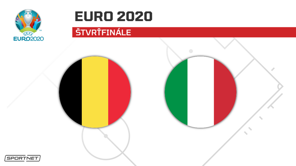Belgicko vs. Taliansko: ONLINE prenos zo zápasu na ME vo futbale - EURO 2020 / 2021 dnes.