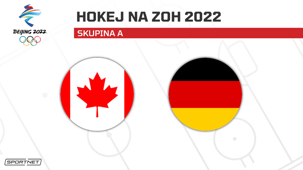 Kanada - Nemecko: ONLINE prenos zo zápasu na ZOH Peking 2022 dnes (hokej).