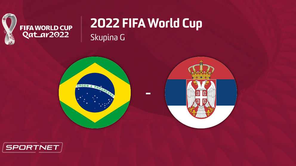 Brazília - Srbsko: ONLINE prenos zo zápasu na MS vo futbale 2022 dnes.